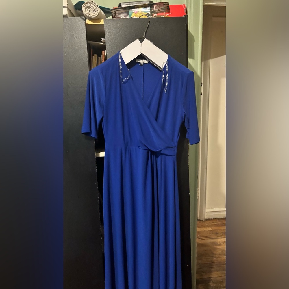 Elegant Blue Women's Dress